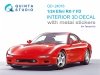 Quinta Studio QD+24016 Efini RX-7FD 3D-Printed & coloured Interior on decal paper (Tamiya) (with metal sticker parts) 1/35